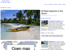 Tablet Screenshot of beach-on-map.com